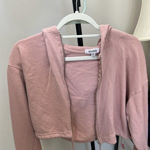 Missguided cropped hoodie